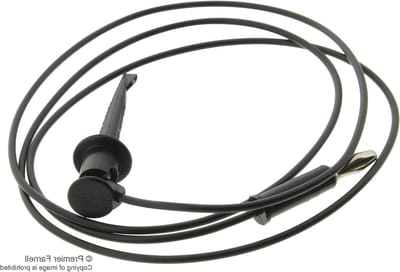 Testkabels - Meetkabels - Elektrisch testen - Grabber naar banaanstekker - 914mm - Zwart
