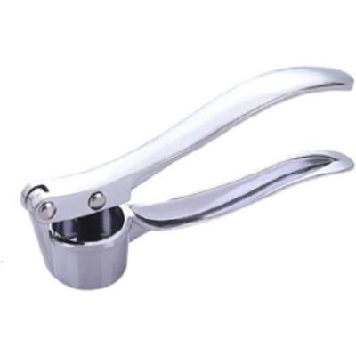 Knoflookpers Crusher Hakmolen Keuken Creatieve Knoflookpers Roestvrij Staal Knoflookstamper Knijper Handmatig Persgereedschap white