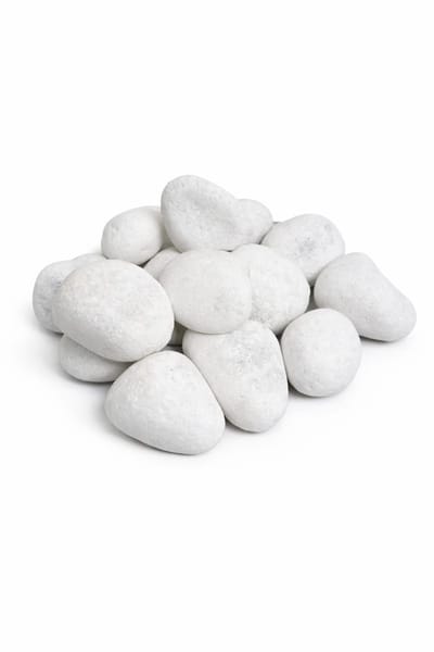 Witte Sierstenen 40–60 mm – Set van 15 Grote Decoratieve Keien – Natuurlijke Rivierstenen voor Bloempot, Tuin, Terrarium & Wellness Decor