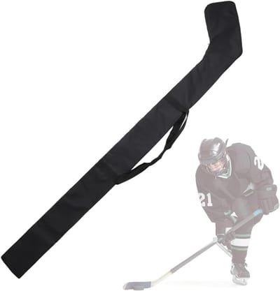 Field and Ice Hockey Stick Storage Bag with Double Shoulder Straps, 170 x 33 cm Carry Bag for Kids and Adults, Fits 2-3 Hockey Sticks and Accessories
