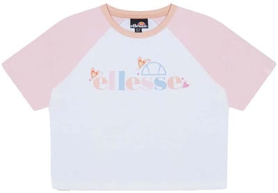 Ellesse Gambulli Cropped T-shirt Met Korte Mouwen Wit 13-14 Years Meisjes