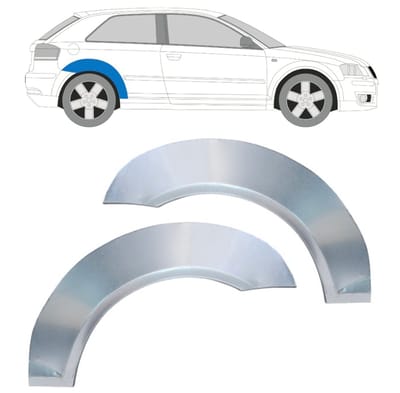 Reparatiepaneel achterspatbord voor Audi A3 8P 2003-2012 / Links + Rechts / Set
