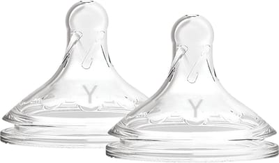 Dr. Brown's Options+ Flesspeen - Y-speen - Brede halsfles - 2 stuks
