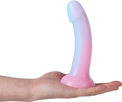 Banoch | Dildo Claes - paars / roze | siliconen met zuignap | 17 cm lang | Ø 3,4 cm
