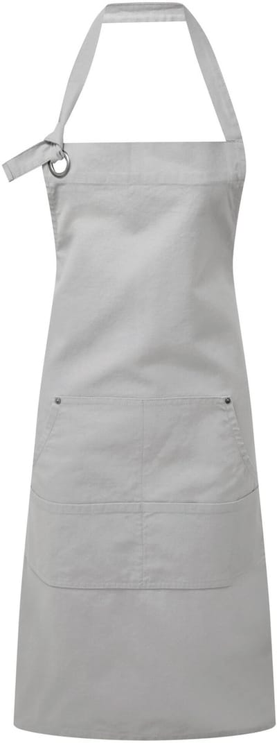 Schort/Tuniek/Werkblouse Unisex One Size Premier Silver 100% Katoen