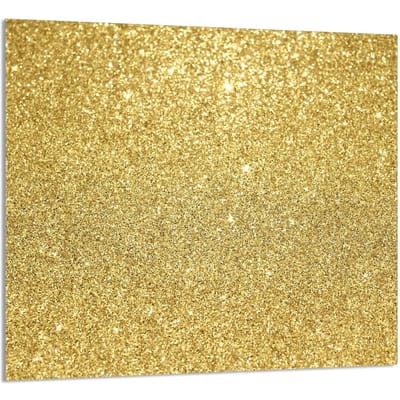 TMK ArtDeko - Glazen Keukenpaneel - 65x60 cm - Goudkleurig - Tempered Glass