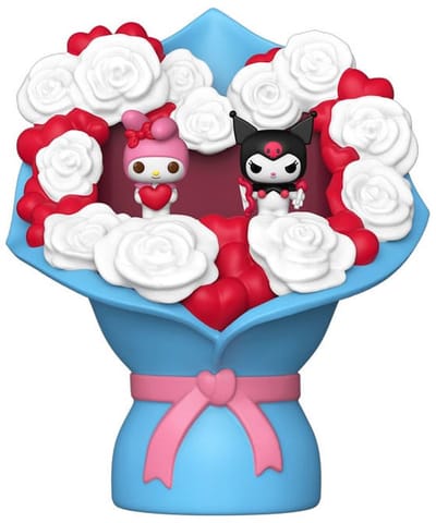 Funko Sanrio Bitty POP! Bouquet Vinyl Figure 2-Pack My Melody & Kuromi (Valentine) 4 cm POP! Figuur - 2cm