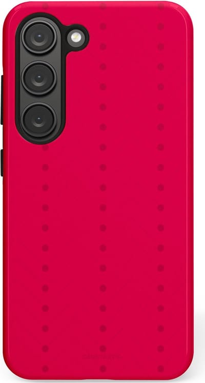 Casetastic Hoesje Geschikt voor Samsung S23 - Stijlvolle Beschermende Duo-layer Case - Ritmisch rood