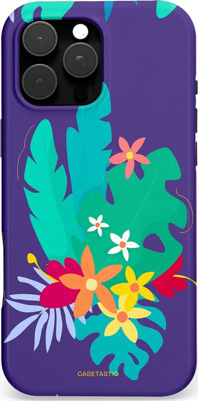 Casetastic Hoesje Geschikt voor Apple iPhone 16 Pro Max Magsafe - Stijlvolle Beschermende Duo-layer Case - Surfplant
