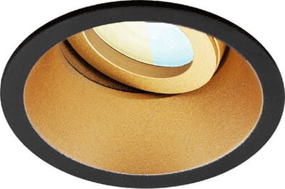 Inbouwspot Warta met Philips HUE White Ambiance - spot - Zwart - rond -Voor binnen / woonkamer / keuken / slaapkamer - IP20 - GU10 - Buitendiameter: 82MM - boorgat: 70-75MM - min. Inbouwdiepte: 70MM