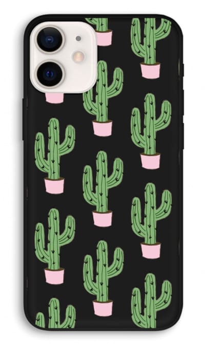 Case Company® - Hoesje geschikt voor iPhone 12 hoesje - Cactus Lover - Biologisch Afbreekbaar Telefoonhoesje - Bescherming alle Kanten en Schermrand