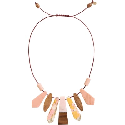 White Stuff Cosmo Chunky Necklace Pink Multi Maat: OS | Kettingen Outlet | Heren | Roze