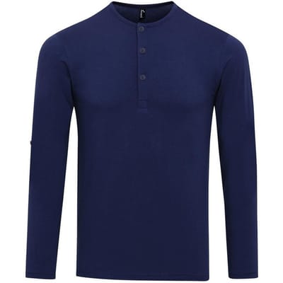 Premier Heren Long John Roll Sleeve T-shirt (Indigo)