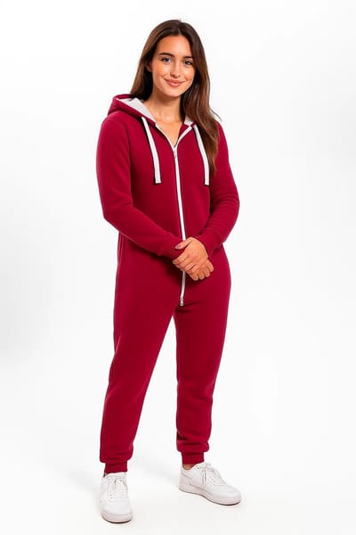 Roze Onesie - Huispak - Onesie mannen - Onesie Vrouwen - Maat L