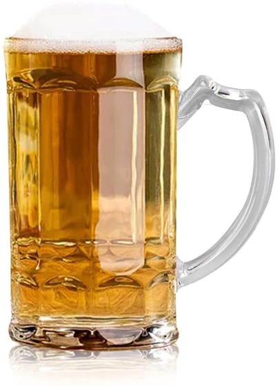 Dailygoods- Bierpul 1 Liter - Dubbelwandige Geïsoleerde Bierpul - Kunststof Bierpul - Herbruikbare Bierpul - Onbreekbare Bierpul - Perfect voor Buitenactiviteiten - Bierglas