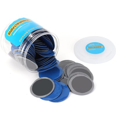 80 Stuks Universele Bandenplakker Lekreparatie Rubber Gereedschap 58mm Dia voor Auto Motor blue