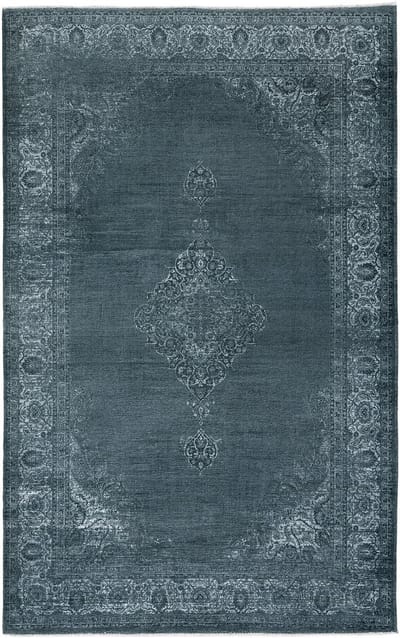Premium Vintage Vloerkleed - Houtskool Grijs 155 cm x 225 cm - Laagpolig Woonkamer Tapijt