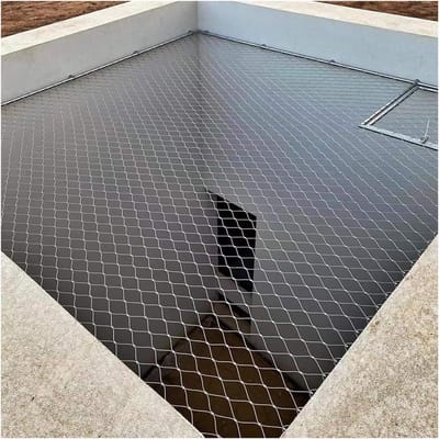 Veiligheidsnet RVS - Flexibel X-gaas - Valbeveiliging - Stabiele 7x7 strengen - 5 cm mazen