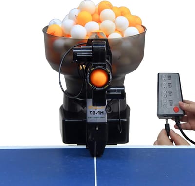 Tafeltennis Robot - Ping Pong Trainer - Oefenen Tafeltennis - 36 Soorten Spins - 100+ Ballen - Zwart