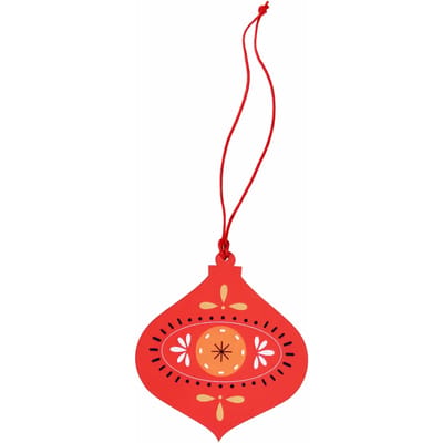 Kerstdecoratie houten bal Rex London