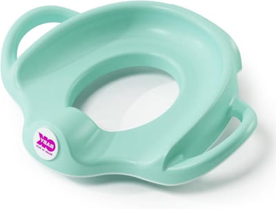 WC-verkleiner - Toilet trainer - Zindelijk maken - Brede handgrepen stabiliteit - 42x35x9 cm - Hemelsblauw