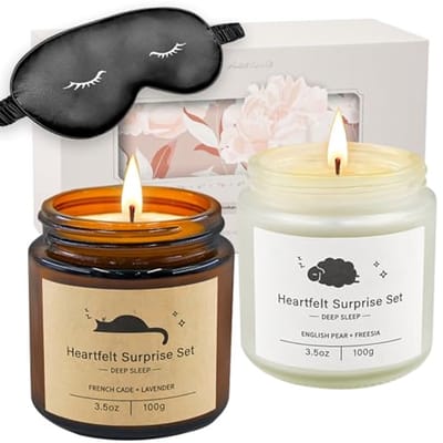 Slaapkaarsen en Geurkaarsen Cadeauset voor Vrouwen - Perfecte Geschenken voor Valentijnsdag en Verjaardagen
