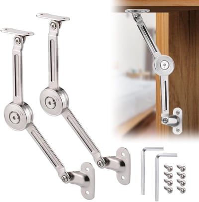Dailygoods- Dorpelscharnier Soft Closing - Scharnieren - Scharnier Reparatie Plaat - Scharnier Boormal - Verstelbare Intensie - Duurzaam Zinklegering
