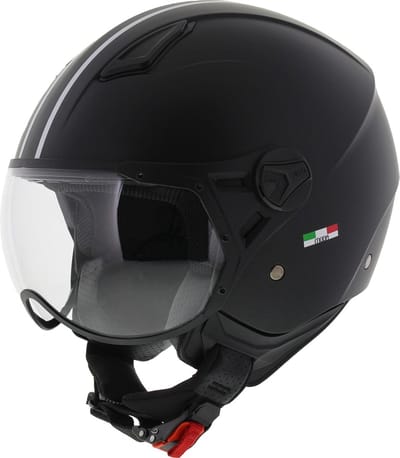 VITO JET MODA - SNOR SCOOTER HELM - MAT ZWART