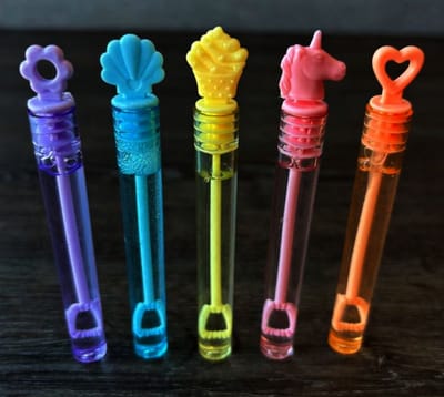 Eddy Toys Summer Bubble wand pastel 5as 10pc - 10 Stuks