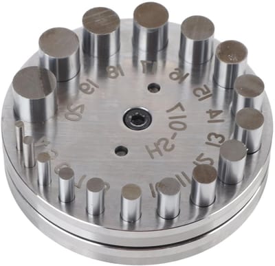 Set van 17 Diamantsnijders voor Ronde Schijfjes - Perfect voor Sieraden, Leer, Papier en Muntringen - Ideaal voor Ambachtslieden en Doe-Het-Zelvers