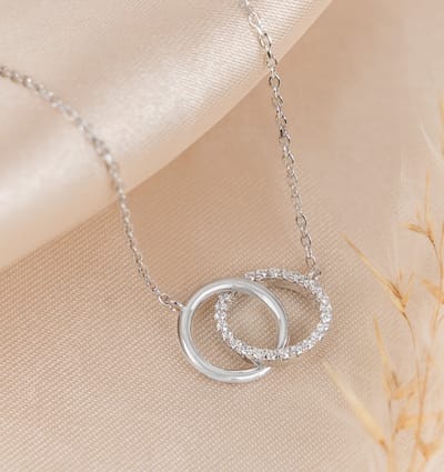 Love Ketting Pavé - Zilver