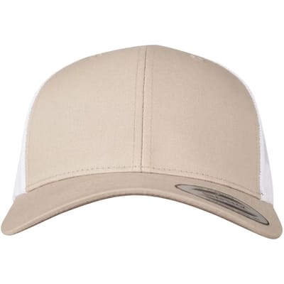 Flexfit - Retro Trucker 2Tone khaki/white one size Trucker pet - Groen