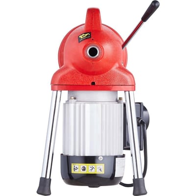 Machine de curage de canalisation 120 pieds x 5/8 pouce 370W Serpent Auger Sectionnel Alimentation Manuelle