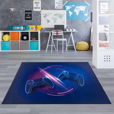 Kindervloerkleed gamer - Lumi multi 80x150