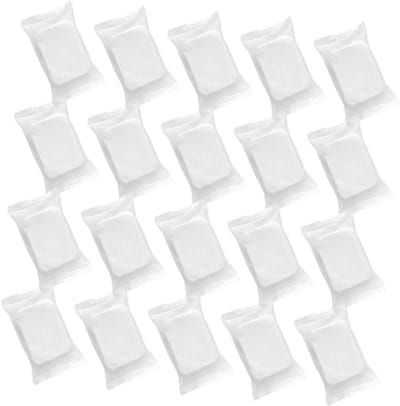 Reinigingspads Katoen - Make-up Pads - Gezichtsreiniging - Mini-gecomprimeerd - 50 Stuks - Wit