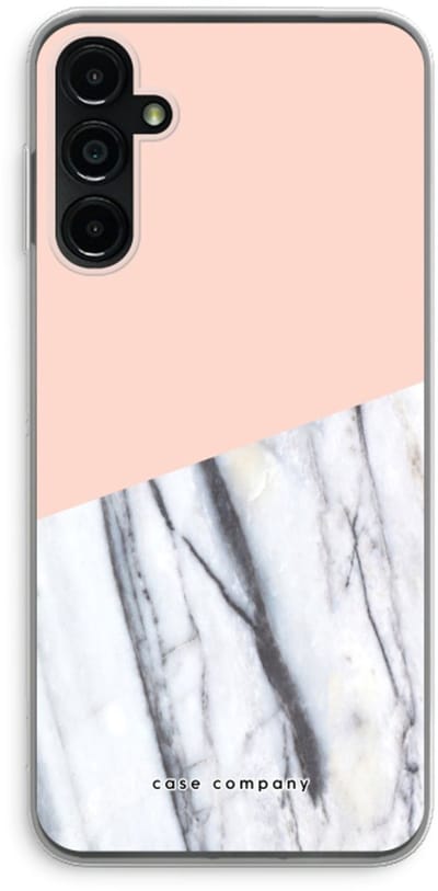 Case Company® - Hoesje geschikt voor Samsung Galaxy A14 hoesje - A touch of peach - Soft Cover Telefoonhoesje - Bescherming aan alle Kanten en Schermrand