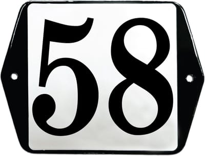 Emaille huisummer model oor - 58