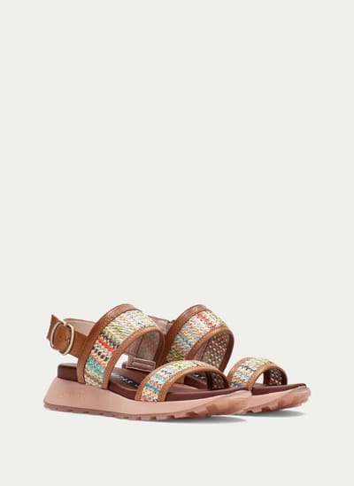 Hispanitas - Dames sandalen - RHV264714 Tanzania - Cognac mulicolor - maat 39