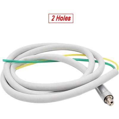 Nigf 2/4 Trous Flexible en Silicone Dentaire avec Raccord pour Turbine à Air Haute Basse Vitesse Accessoires de Fauteuil Dentaire white