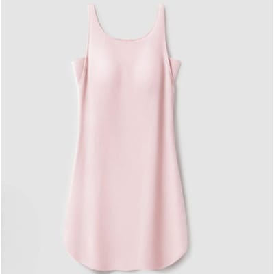 Volledig katoenen nachthemd met borstvulling, lange zomerpyjama voor dames, zomervest, sexy zomerkleding van puur katoen voor thuis. 2XL white