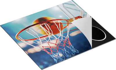 Chefcare Inductie Beschermer Basketbal in Ring - Hoepel - Bord - 60x50 cm - Afdekplaat Inductie - Kookplaat Beschermer - Inductie Mat