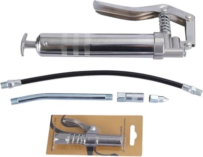 Vetpistool Set - Smeergereedschap - Motoronderhoud - Heavy Duty Constructie - 120 g - Zilver