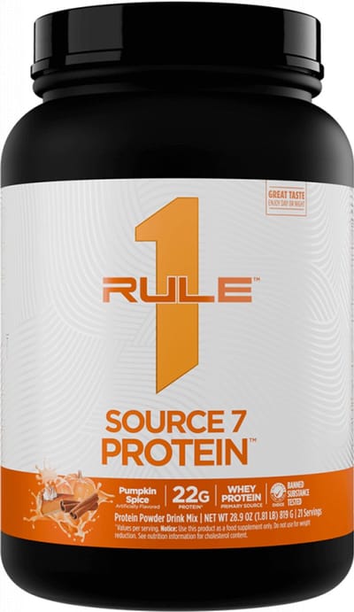 Rule1 R1 Source7 Gelato Protein (2lbs) Pumpkin Spice - Eiwitten - Eiwit Mix