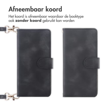 imoshion Hoesje - Geschikt voor Samsung Galaxy A37 (5G) - Bookcase met koord - Zwart