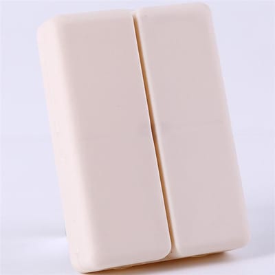 Wekelijkse pillendoos 7 dagen opvouwbare reismedicijnhouder Pillendoos Tablet-opbergdoos Container Dispenser Organizer Gereedschap beige