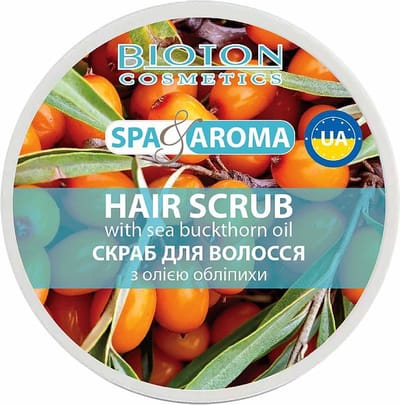 BIOTON Cosmetics - SPA AROMA - Hoofdhuidpeeling met duindoorn - bloedcirculatie - voorkomt roos - 250ml