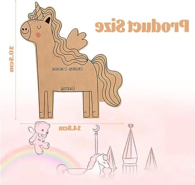 SnelShoppen - La Licorne Uitnodigingskaarten Set, 12 Verjaardagskaarten met Enveloppen, Unicorn Thema, Hoogwaardige Dubbelzijdige Print, Feest, Verjaa