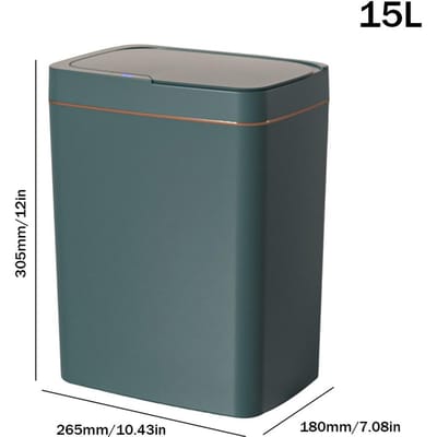 Contactloze Smalle Slimme Sensor Prullenbak Smart Home 15/18L Automatische Zakvulling Elektronische Prullenbak Slimme Badkamer Prullenbak Battery Type
