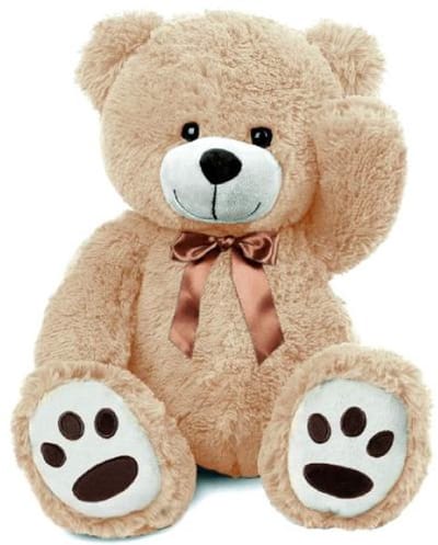 Pluche Knuffel Beer Barry met Strik 100 cm – Grote XXL Teddybeer 100cm – XL Knuffelbeer extra Groot – Speelgoed Teddy Bear voor Kinderen Jongens Meisjes Baby knuffeldier love liefde valentijnsdag i love you hartje luxe reuze teddy plush knuffel