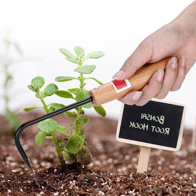 Stevige Bonsai Wortelhaken voor Tuinieren, Onkruid Verwijderen en Grond Losmaken - Ideaal voor Bloempotten en Landschapswerkzaamheden